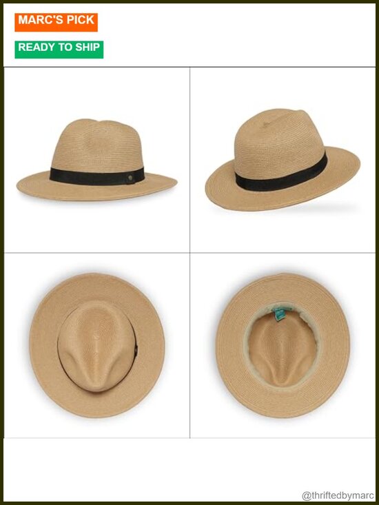 UPF 50+ Sun Hat - Fedora with Sweatband and Adjustable Fit main image 5